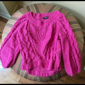 Express pink sweater